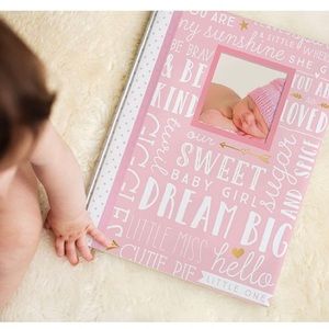 Lil Peach First 5 Years Dream Big Wordplay Baby Memory Book, Keepsake Journal